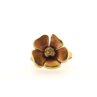Chanel Camellia Ring Metal and Resin