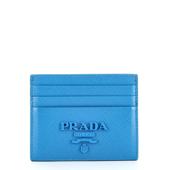 Prada Monochrome Card Holder Saffiano Leather