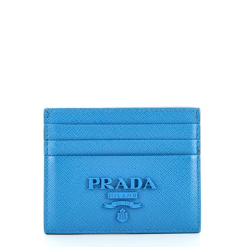 Prada Monochrome Card Holder Saffiano Leather