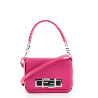 Fendi 3Baguette Convertible Crossbody Calfskin Small