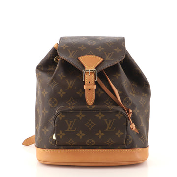 Louis Vuitton Vintage Montsouris Backpack Monogram Canvas MM