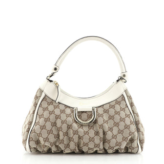 Gucci D Ring Hobo GG Canvas Small