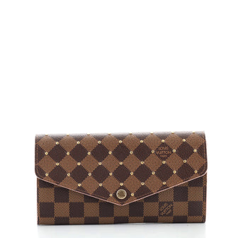 Louis Vuitton Sarah Wallet NM Studded Damier