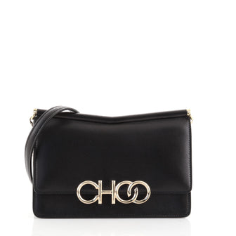 Jimmy Choo Sidney Flap Chain Crossbody Bag Leather