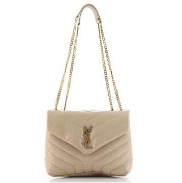 Saint Laurent LouLou Shoulder Bag Matelasse Chevron Leather Small