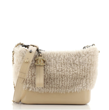Chanel Gabrielle Hobo Shearling and Leather Small