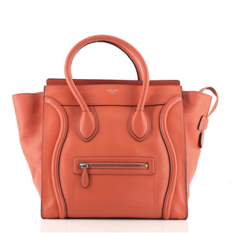 Celine Luggage Bag Grainy Leather Mini