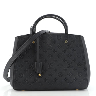 Louis Vuitton Montaigne Handbag Monogram Empreinte Leather MM