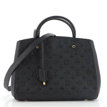 Louis Vuitton Montaigne Handbag Monogram Empreinte Leather MM
