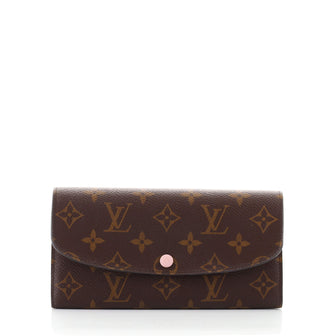 Louis Vuitton LV Monogram Coated Canvas Emilie Wallet