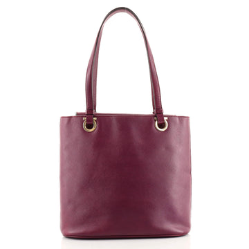 Salvatore Ferragamo Gancini Tote Saffiano Leather Medium
