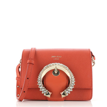 Jimmy Choo Madeline Shoulder Bag Leather with Crystals Small