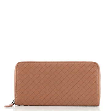 Bottega Veneta Zip Around Wallet Intrecciato Nappa Long