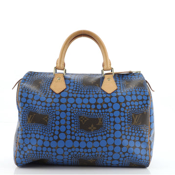 Louis Vuitton Speedy Handbag Limited Edition Kusama Town Monogram Canvas 30