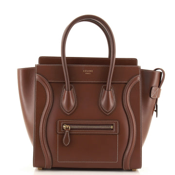 Celine Luggage Bag Smooth Leather Micro