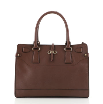 Salvatore Ferragamo Briana Tote Saffiano Leather Small