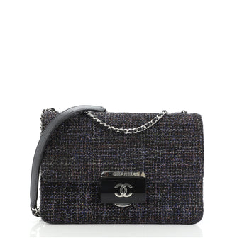 Chanel Beauty Lock Flap Bag Quilted Tweed Small