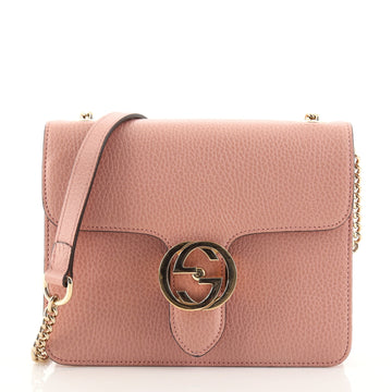 Gucci Interlocking Shoulder Bag Leather Small
