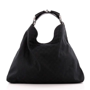 Gucci Horsebit Hobo GG Canvas Large