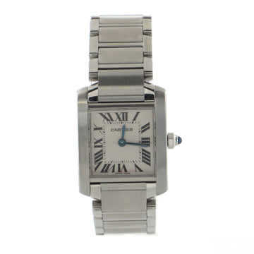 Cartier Tank Francaise Quartz Watch Stainless Steel 20