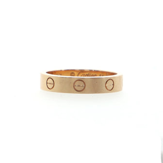 Cartier Love Band 1 Diamond Ring 18K Rose Gold with Diamond