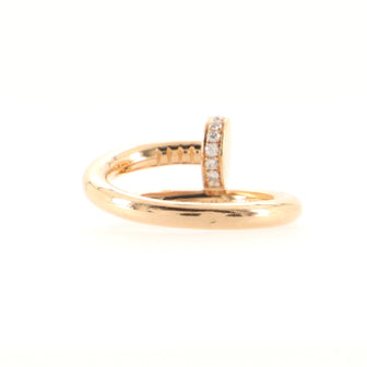 Cartier Juste un Clou Ring 18K Rose Gold and Diamonds