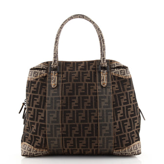 Fendi B Mix Tote Zucca Mixed Media Large