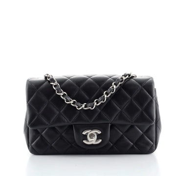 Chanel Classic Single Flap Bag Quilted Lambskin Mini