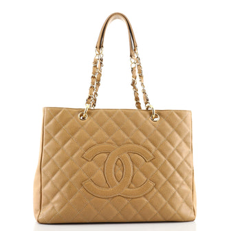 Chanel Grand Shopping Tote Quilted Caviar
