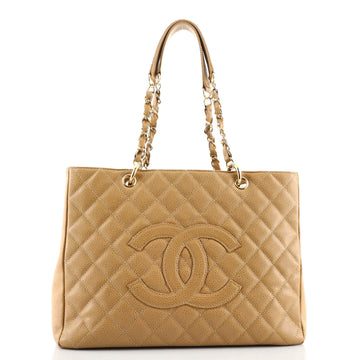 Chanel Grand Shopping Tote Quilted Caviar