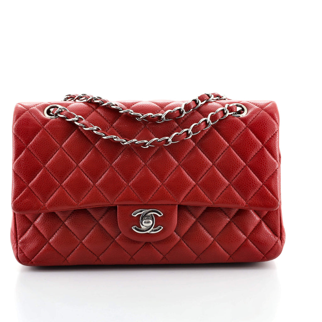 Preloved Chanel Classic Quilted Red Patent Leather Mini Single Flap Ba –  KimmieBBags LLC