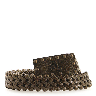 Chanel CC Plate Chain Link Belt Metal
