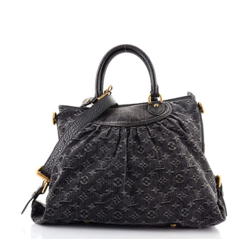 Louis Vuitton Neo Cabby Handbag Denim MM