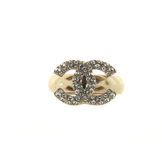Chanel CC Ring Metal with Crystals