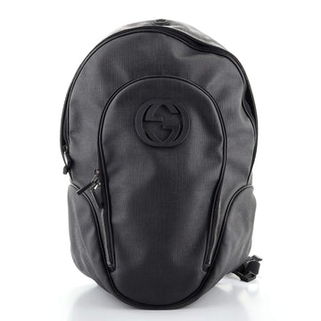 Gucci Interlocking G Backpack Coated Canvas Medium