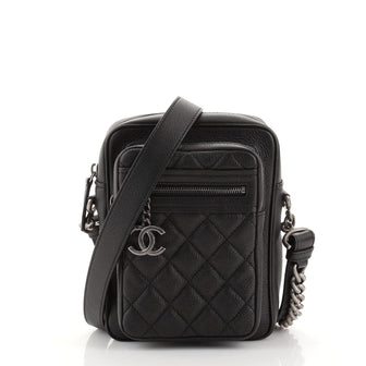 Chanel Casual Rock Camera Bag Quilted Goatskin