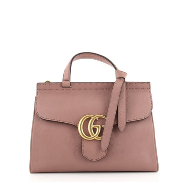 Gucci GG Marmont Top Handle Bag Leather Small