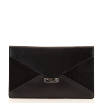 Celine Diamond Clutch Leather and Suede Medium
