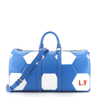 Louis Vuitton Keepall Bandouliere Bag Limited Edition FIFA World Cup Epi  Leather 50 Blue 88652115
