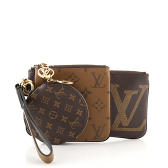Louis Vuitton Trio Pouch Set Reverse Monogram Giant