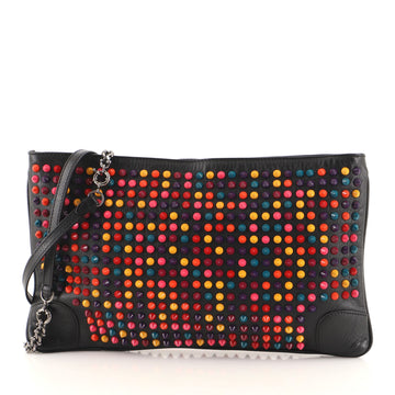 Christian Louboutin Loubiposh Clutch Spiked Leather