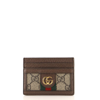 Gucci Ophidia Card Holder GG Coated Canvas