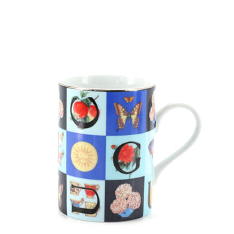 Gucci Guccissimo 4-Piece Cup & Saucer Set Printed Porcelain