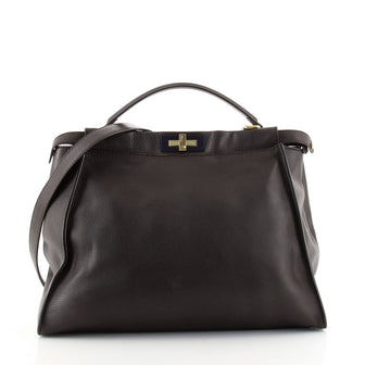 Fendi Peekaboo Bag Rigid Leather Large