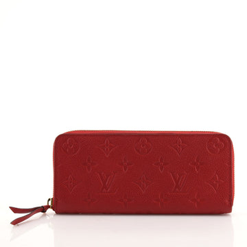 Louis Vuitton Clemence Wallet Monogram Empreinte Leather