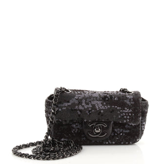 Chanel Moonlight On The Water Flap Bag Sequins Mini