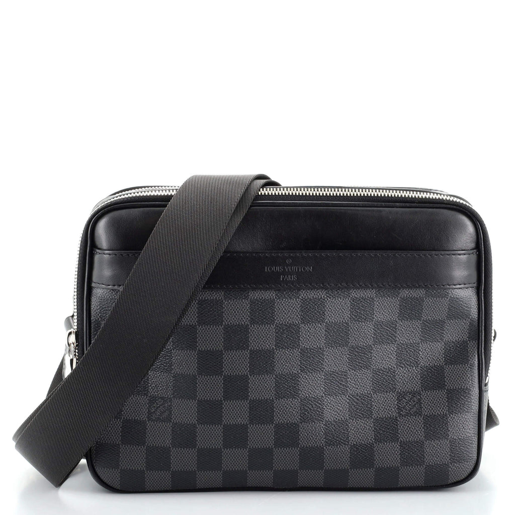 Louis Vuitton Trocadero NM Messenger Damier Graphite PM Black 886524
