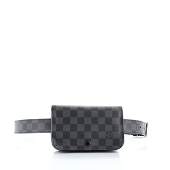 Louis Vuitton Ceinture Pochette Waist Bag Damier Graphite