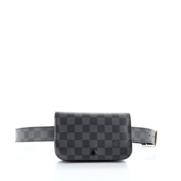 Louis Vuitton Ceinture Pochette Waist Bag Damier Graphite