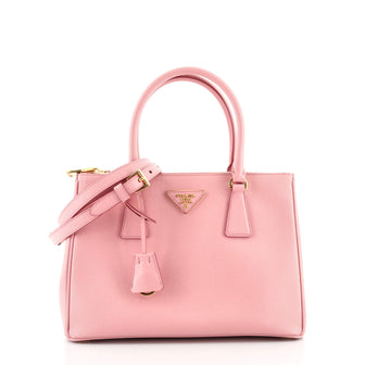 Prada Galleria Double Zip Tote Saffiano Leather Small